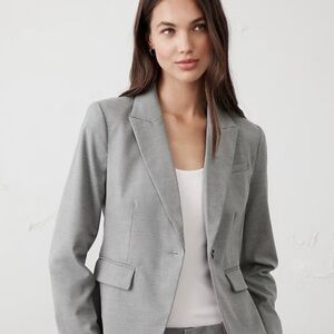 Banana Republic Light Gray Women's Blazer